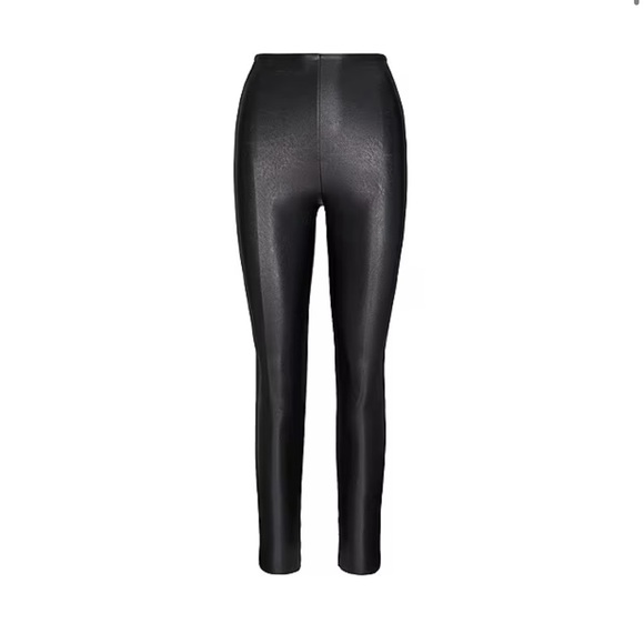 Commando Pants - NWOT Commando Black Faux Suede Leggings silver flex. SZ M